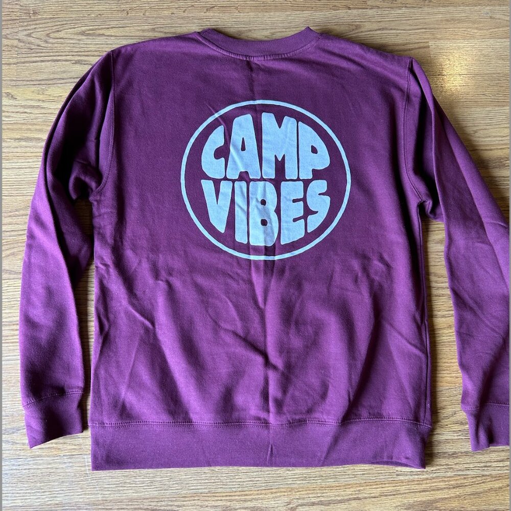 Poler Camp Vibes Unisex Logo Crewneck Sweatshirt  - M